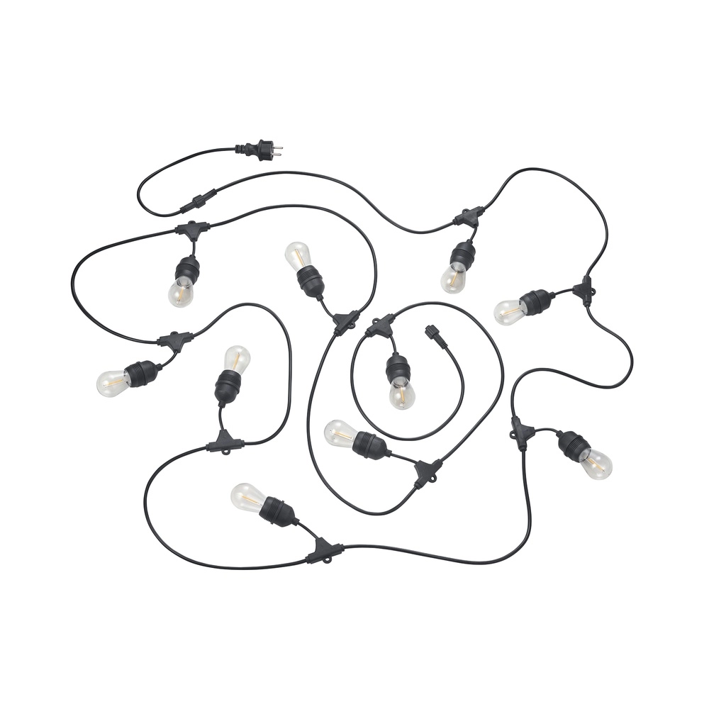 Lumières de fête Chain Noir 10 lumières