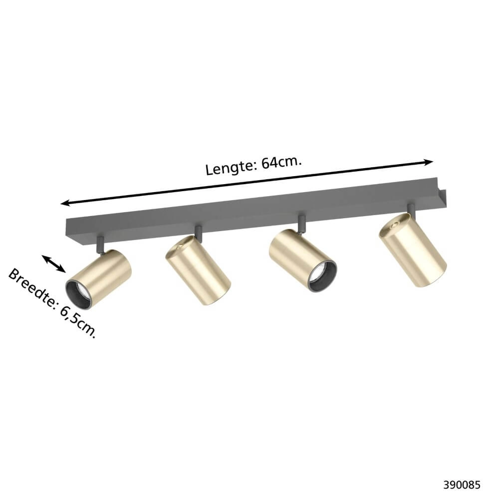 Spot en saillie chic Cumaribo 4 lumières Stars of Light 9008606221394