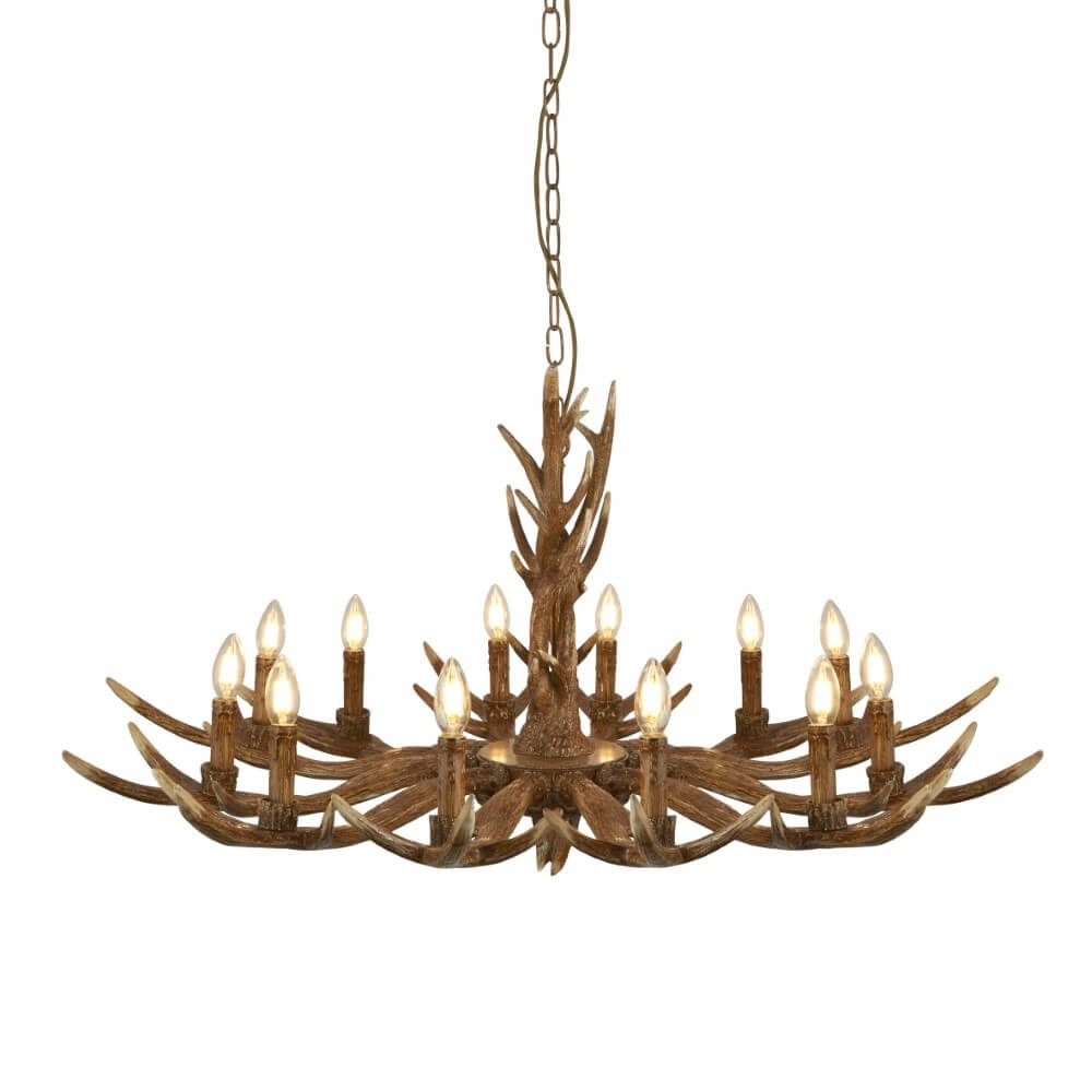 Lampe suspendue en bois Stag Ø 108 cm