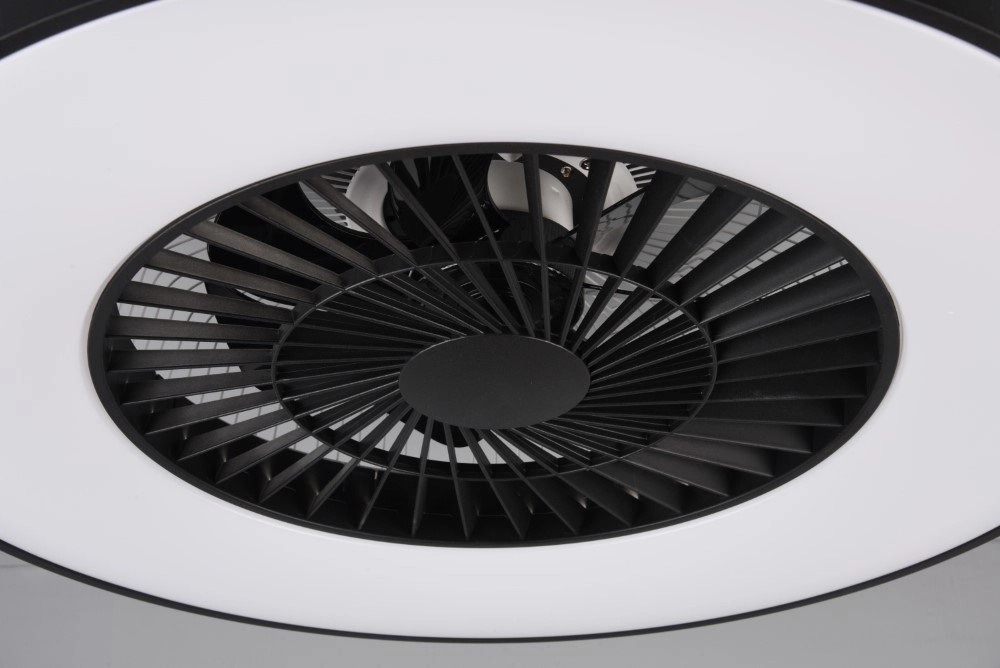 Ventilateur de plafond noir Halmstadt Trio 4017807491036
