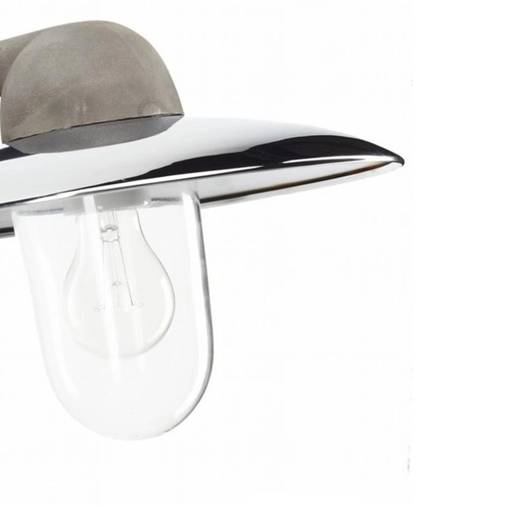 Lampe extérieure de l'industrie Fabrique gris métallisé avec chrome KS 8714732119658