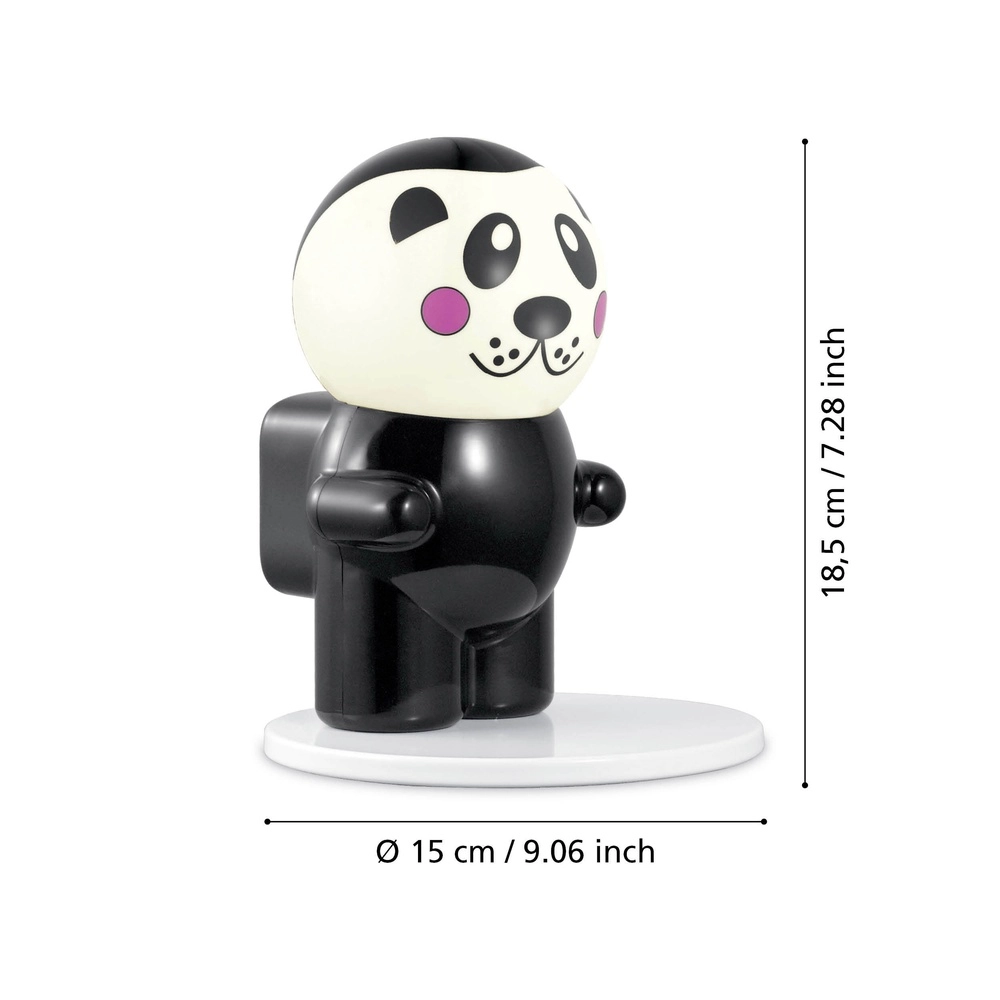 Lampe de table Fu Pan Noir Eglo 9002759968670