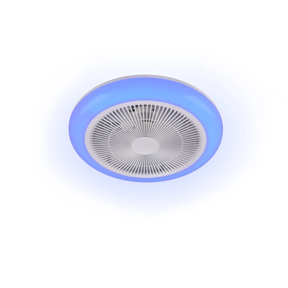 Ventilateur de conception Holmsund blanc Ø 46cm avec fonction RVB Trio 4017807688665