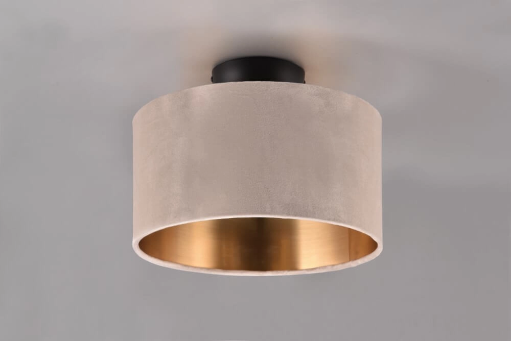 Plafonnier Julieta capuche en velours Trio 4017807574128