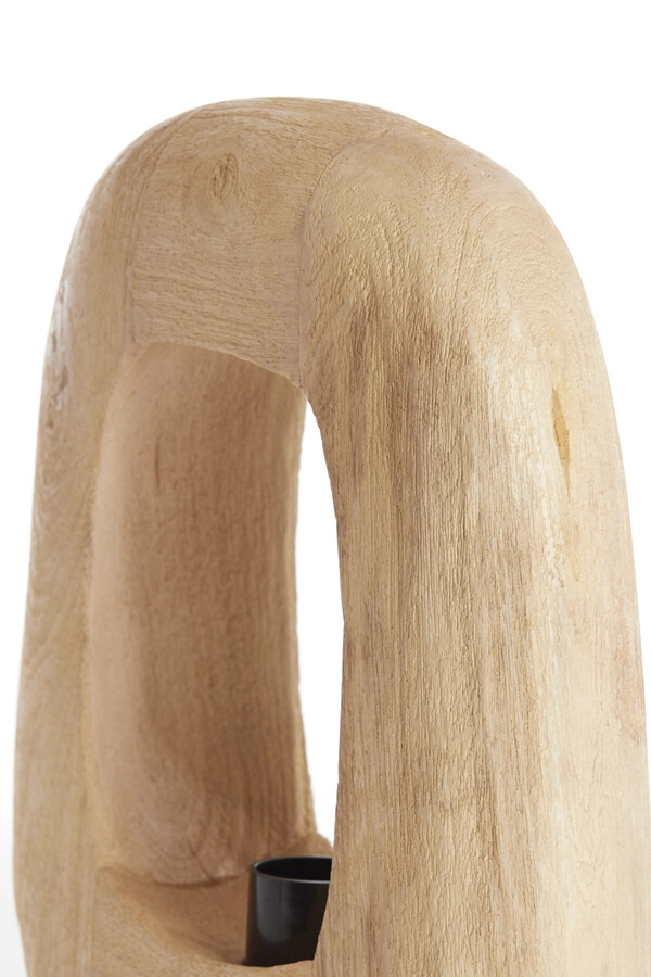 Lampe de table en bois clair Kelafo 24 x 30 cm Light & Living 8717807701093