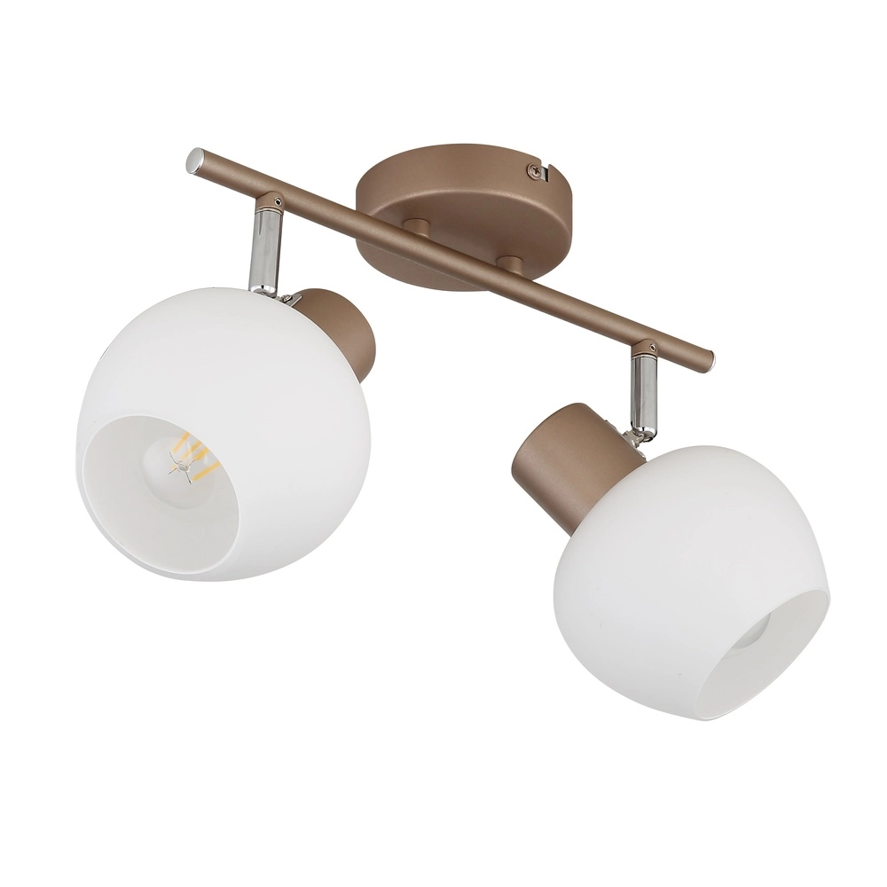 Lampe de plafond Eileen 2-café marron clair Globo 9007371589562