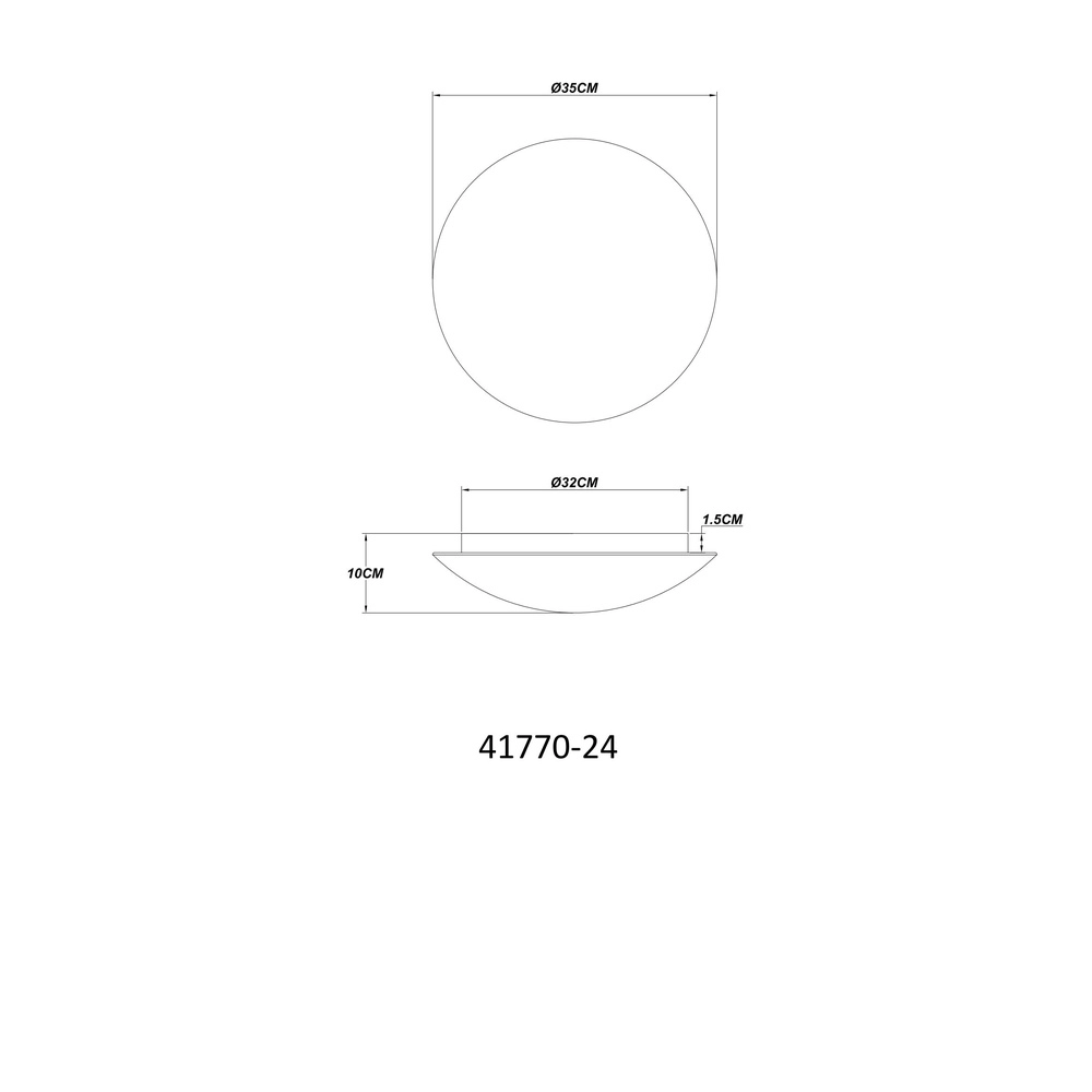 Lampe de plafond Patricia blanc Ø 35cm Globo 9007371481262