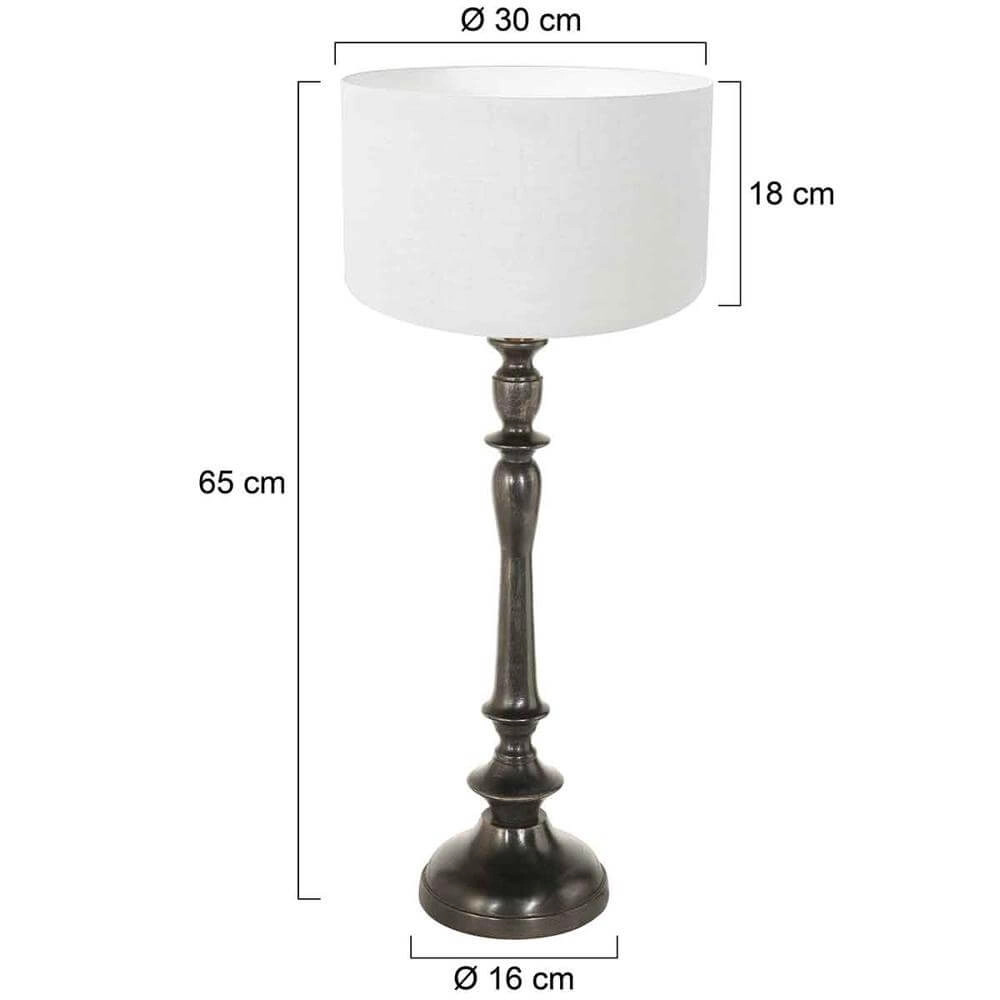 Lampe de table Bois avec capuchon blanc Steinhauer 8712746172683