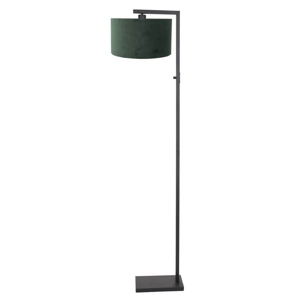 Lampe de table chic Stanger avec du velours vert Steinhauer 8712746151756