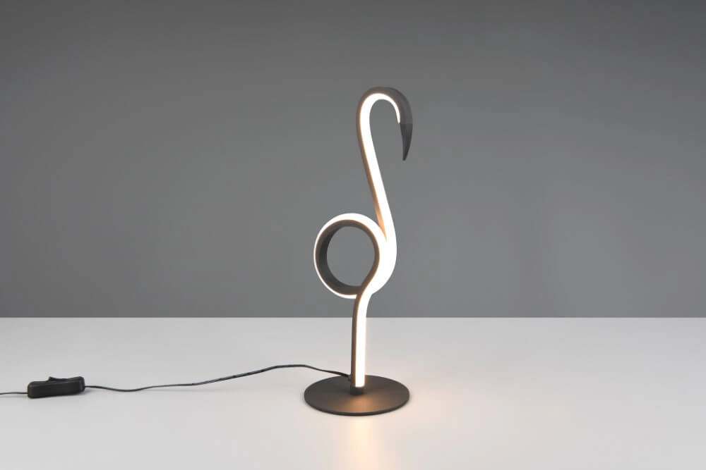 Lampe de table LED flamant noir Ingo Trio 4017807613698