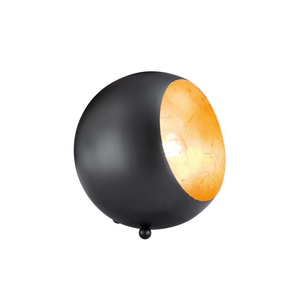 Lampe de table Billy 15 cm noir avec or