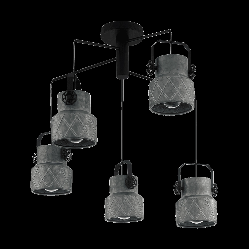 Hanging lamp Hilcott black Stars of Light 9002759398569