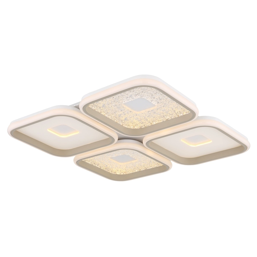 Plafonnier moderne Mosaiko 54 x 54cm brun sable Globo 9007371572762