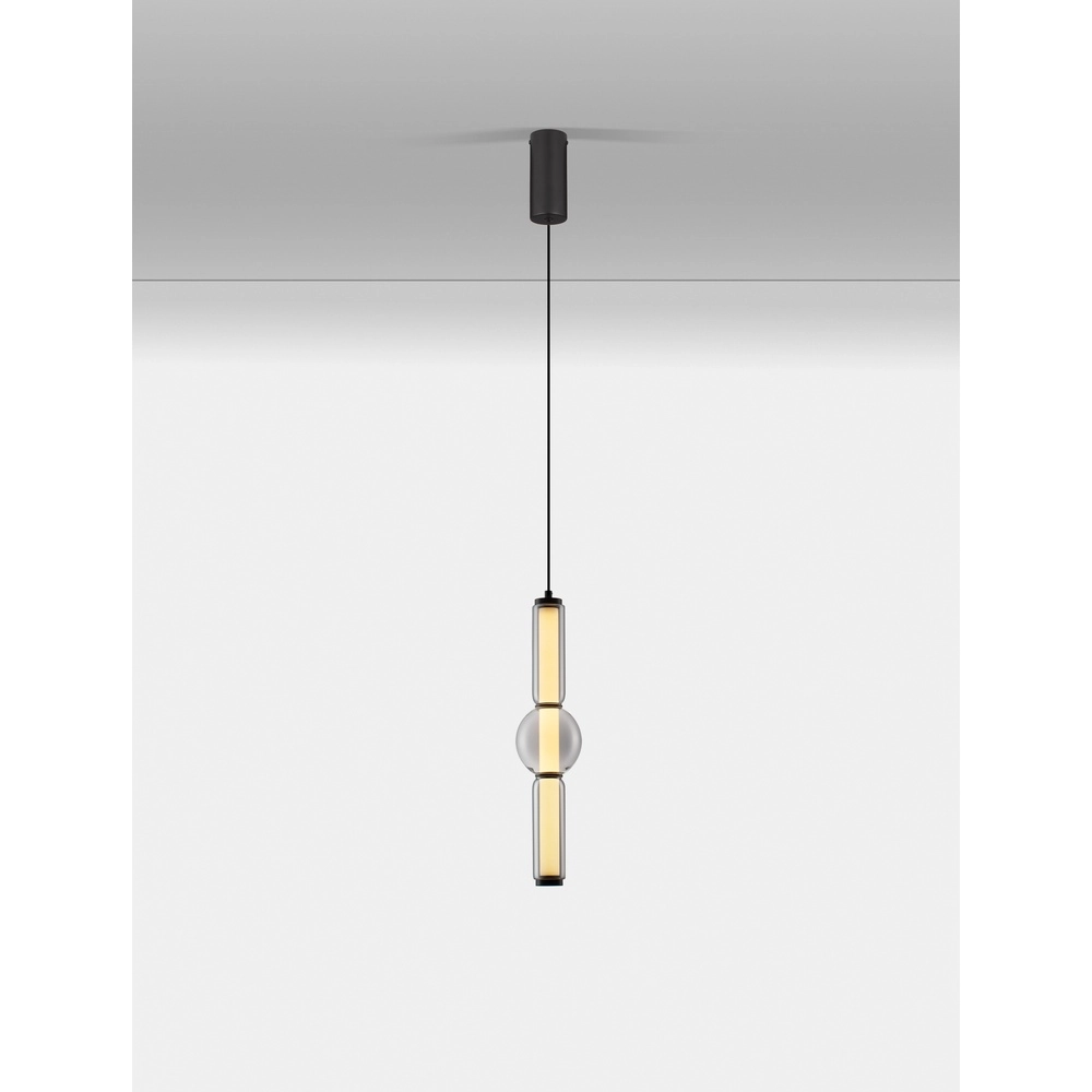 Suspension Ulon Verre fumé à 1 lumière Suspension Ulon Verre fumé à 1 lumière