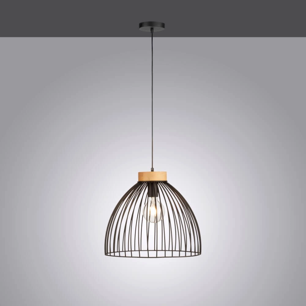 Lampe suspendue Lami noir Just Light 4043689982768