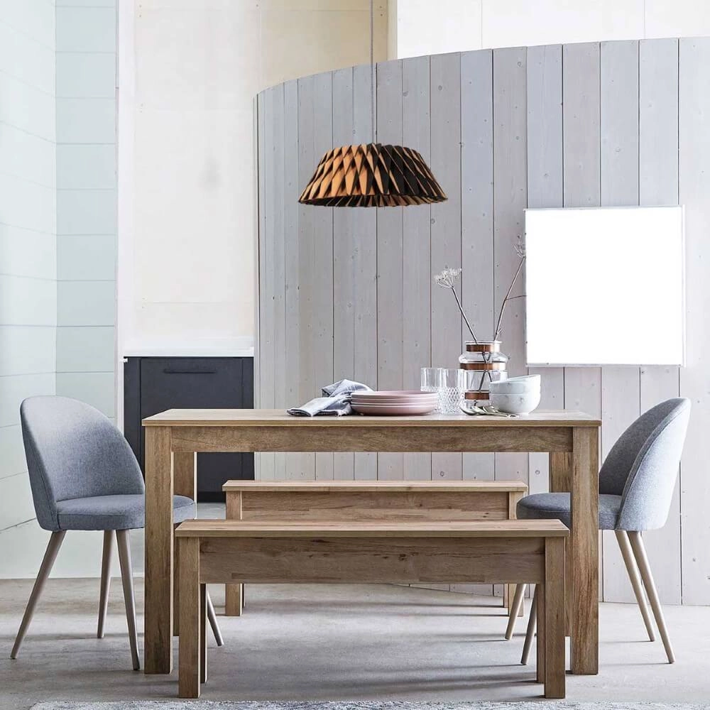 Lampe à suspension en bois noir Maze Ø 46 cm Steinhauer 8712746166293