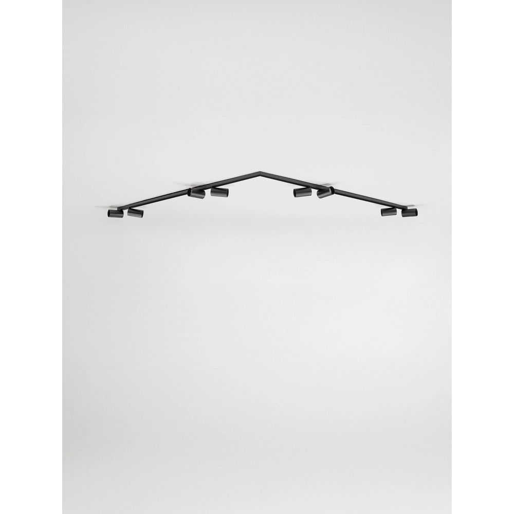 Plafonnier à 8 lumières Oso noir Lyora 5212017465122