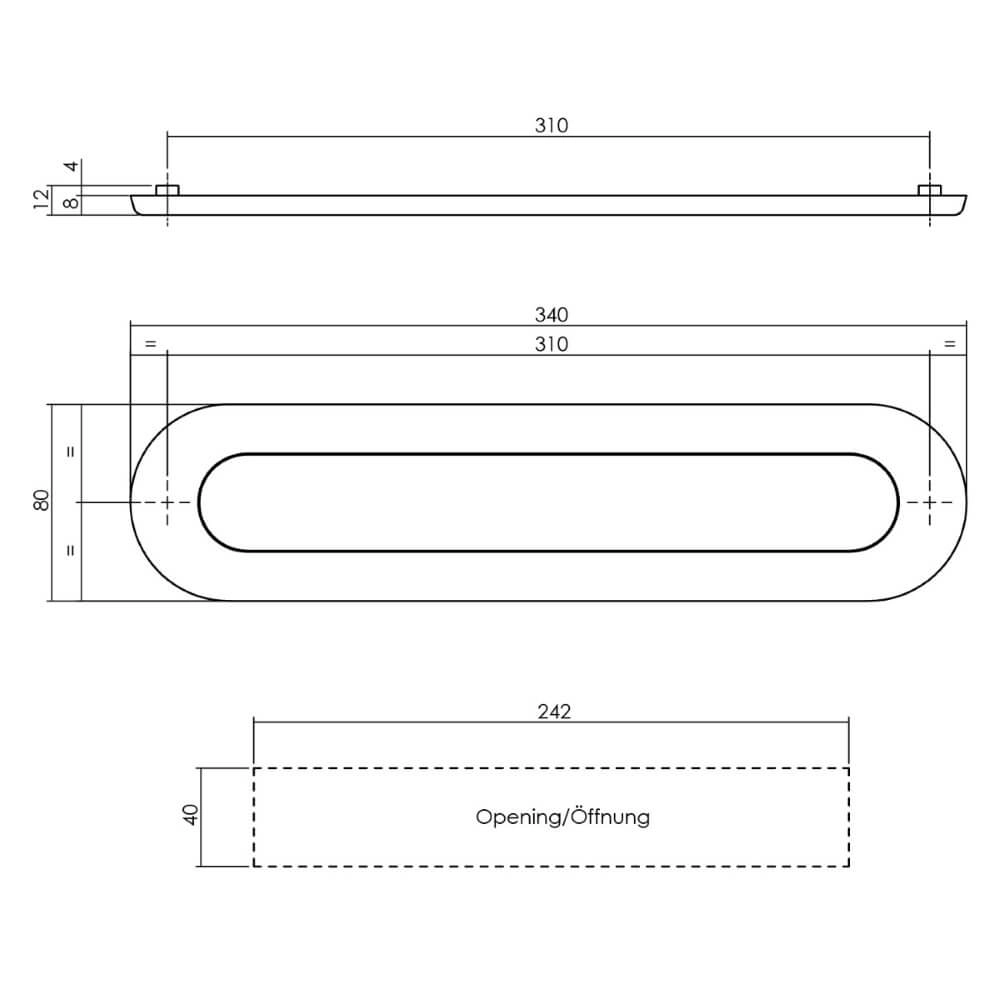Boîte aux lettres avec ressort Posta Ovale en acier inoxydable Intersteel 8714186040102