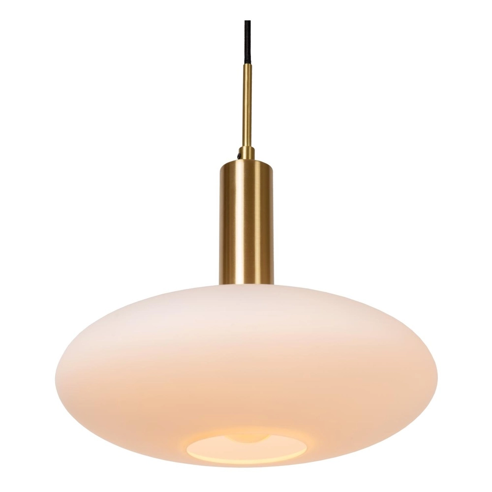 Lampe pendante de conception Singala Ø 30 cm d’or avec du blanc Lucide 5411212251084