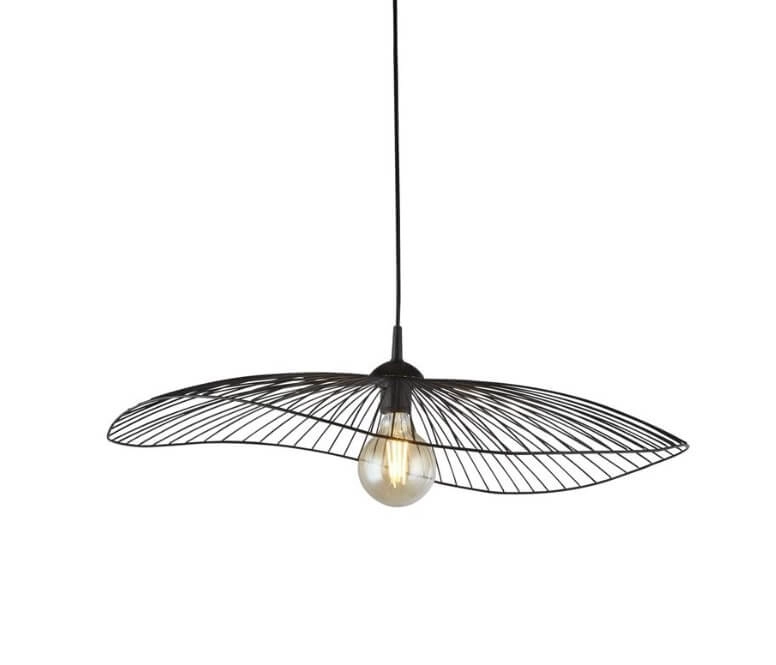 Lampe suspendue design Wave noir