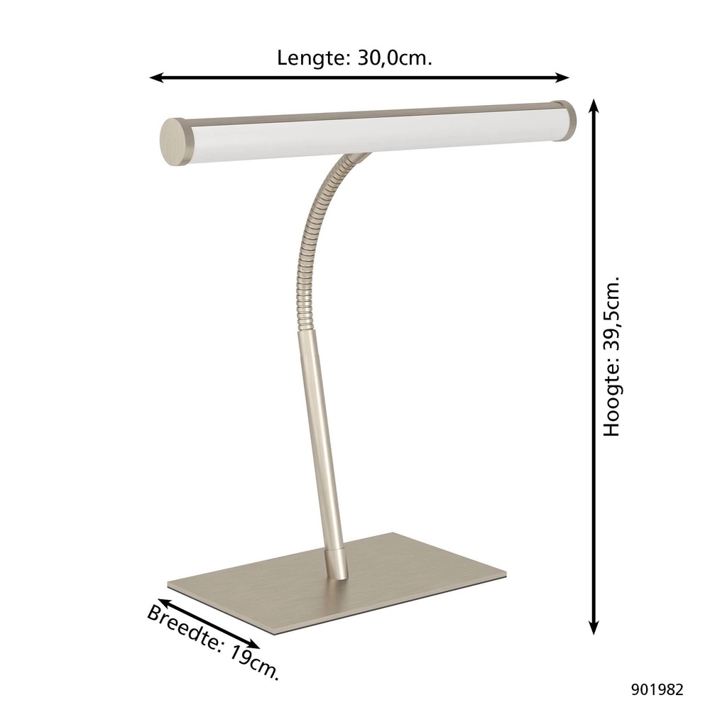 Lampe de bureau Riccione nickel Eglo 9008606357994