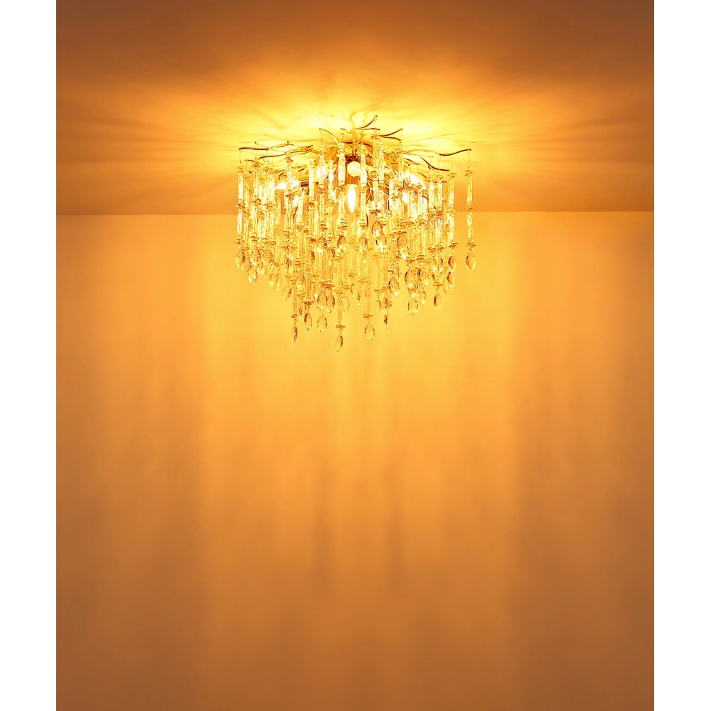 Lampe de plafond Gloria Ø 60 cm d’or Globo 9007371566983