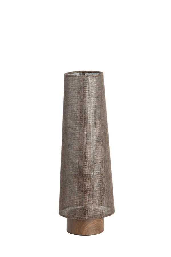 Lampe de table marron Howie bois Ø 15cm Light & Living 8717807759391