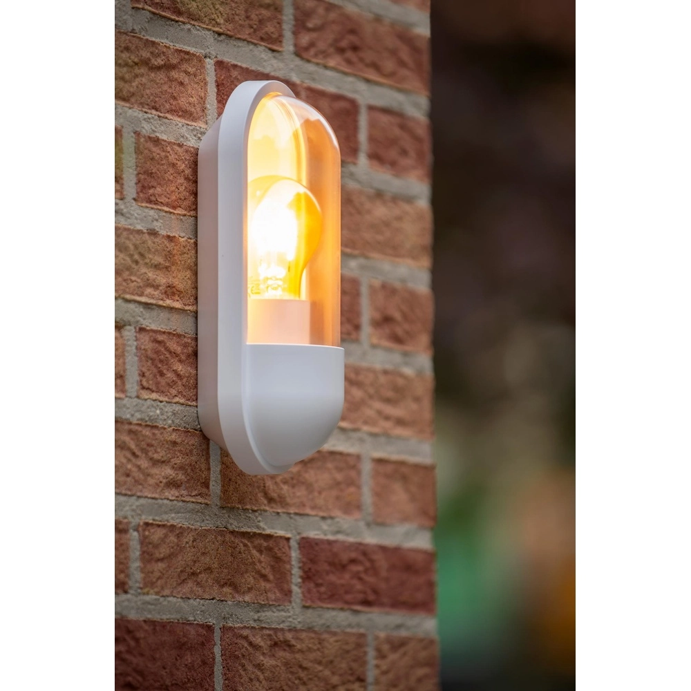 Lampe murale Capsule IP54 blanc Lucide 5411212290465