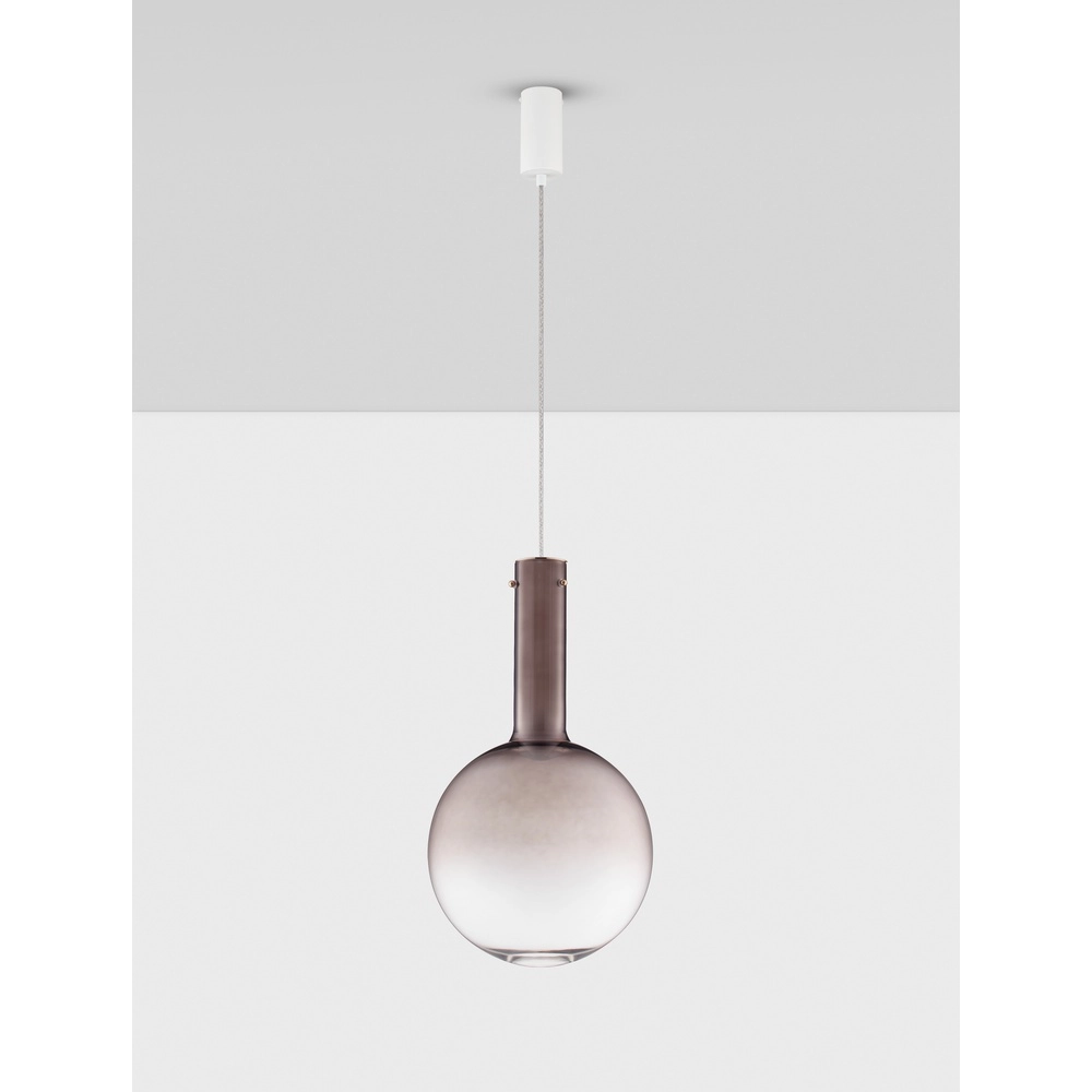 Suspension Nostos verre marron Ø 30cm Lyora 5212017484192