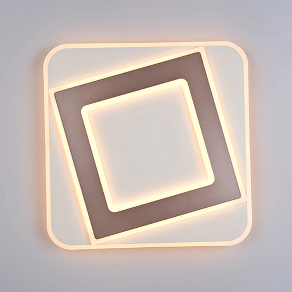 Lampe de plafond Yomi marron moka carré Trio 4017807704273