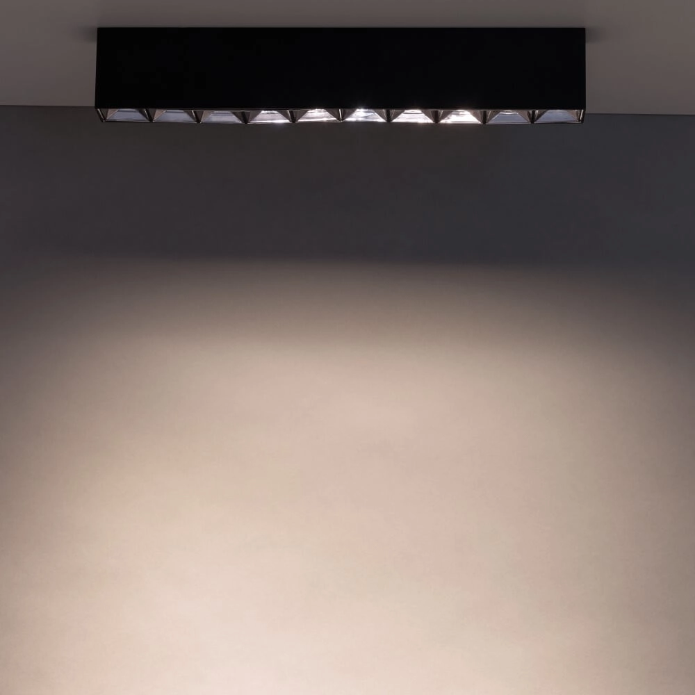 Spot en saillie noir Midi Led 10x1 LED - 4000K Lyora 5903139100601