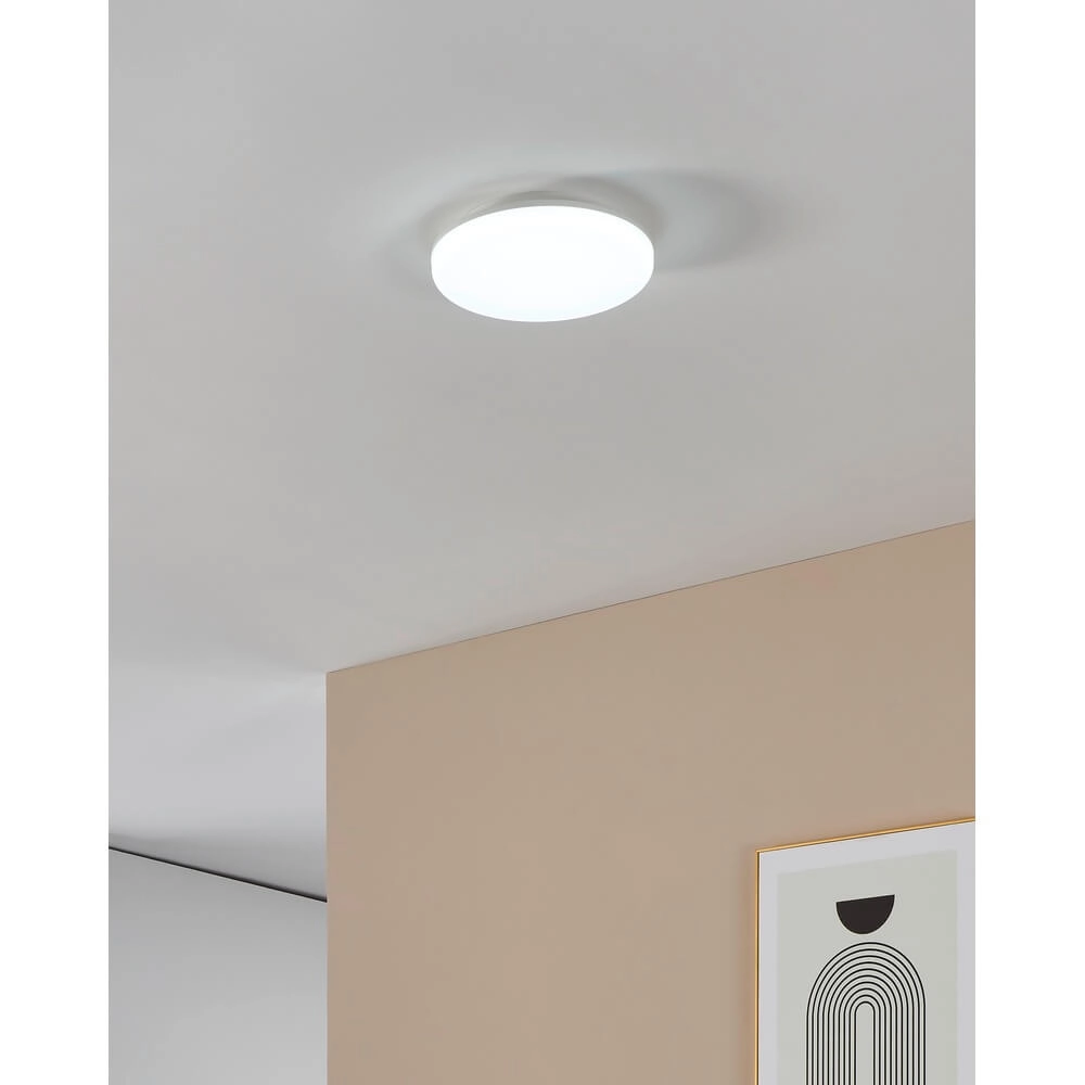 Plafonnier rond Castagneto Ø 26cm blanc Eglo 9008606313204