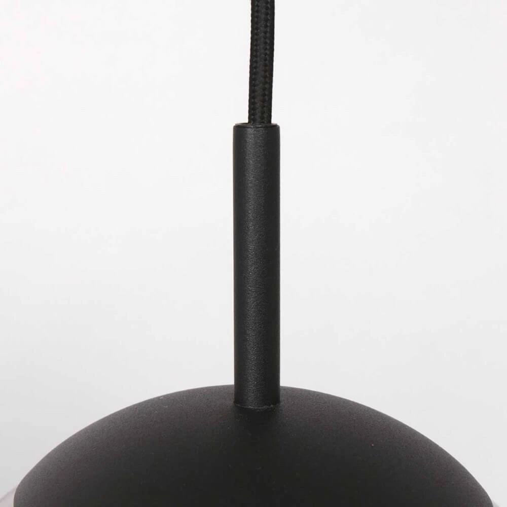 Lampe à suspension en verre noir Bolique Ø 25 cm Steinhauer 8712746166385