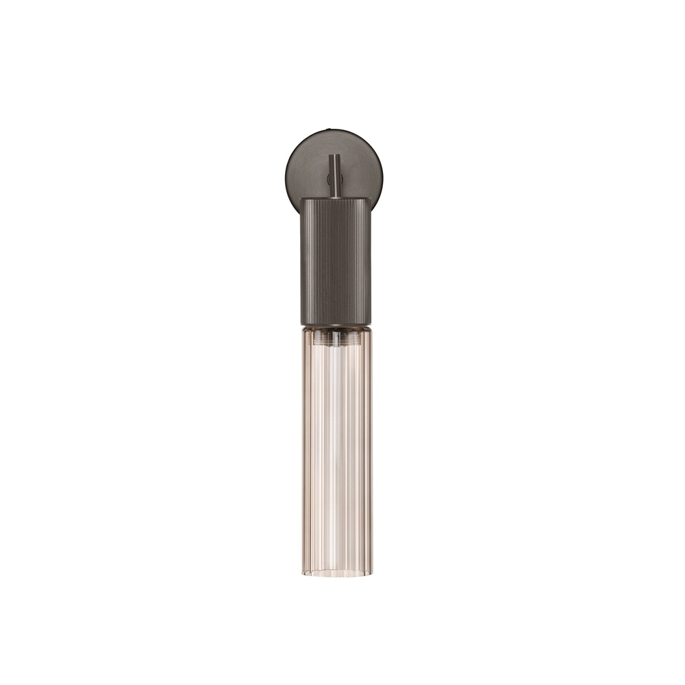 Lampe murale de conception Brielle anthracite avec verre moka Lyora 5212017495440