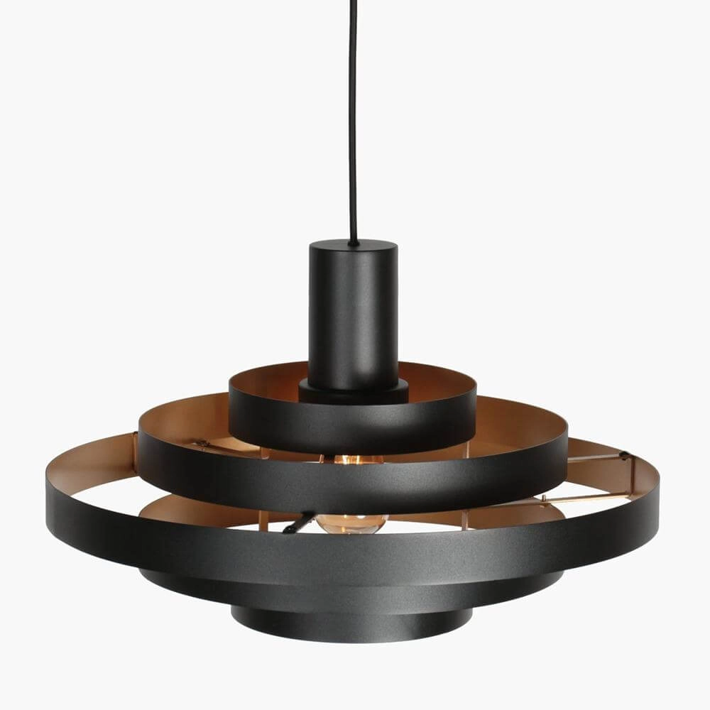 Suspension design Halo Cirque noir Ø 50cm Steinhauer 8712746178333