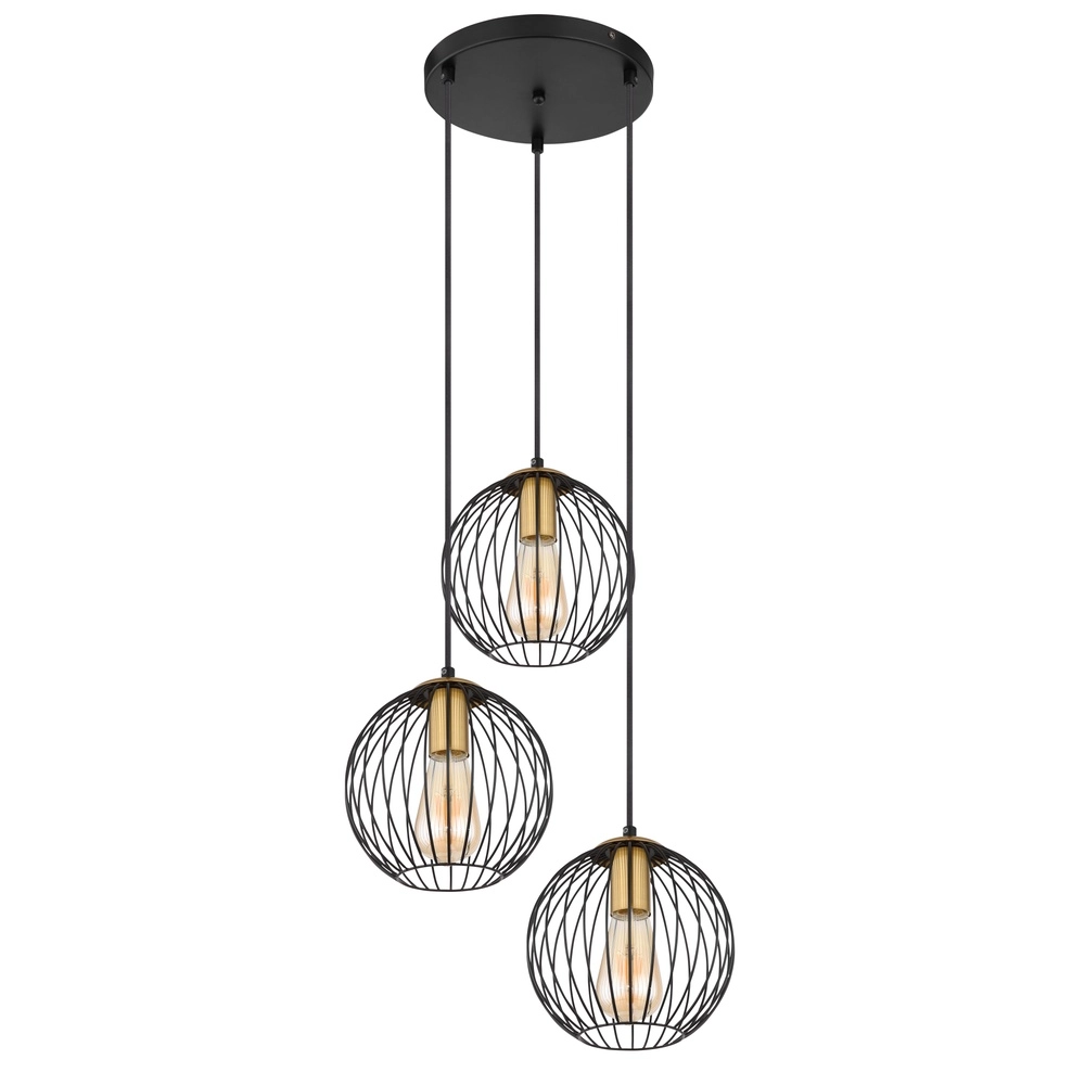 Lampe à fil noir Eusebius Conception Globo 9007371419784