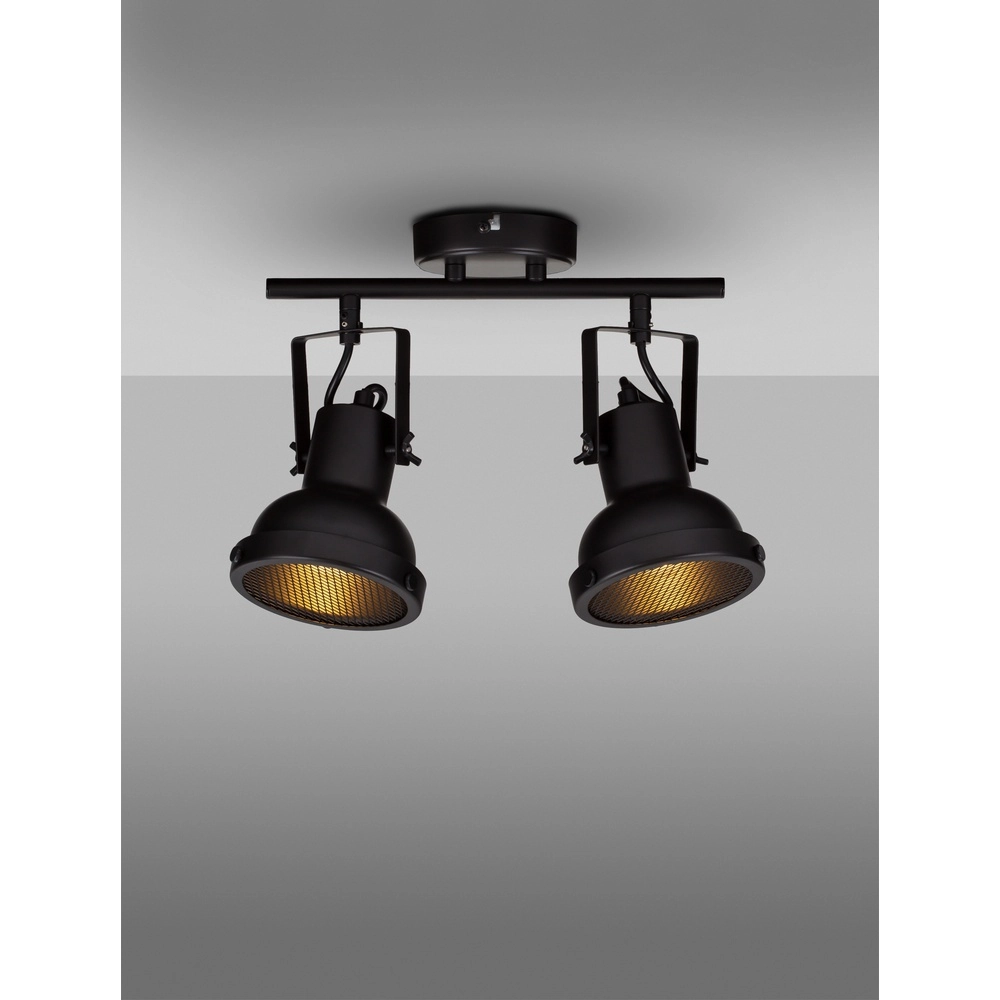 Plafonnier Ruvi 2 lumières noir Lyora 5212017446367