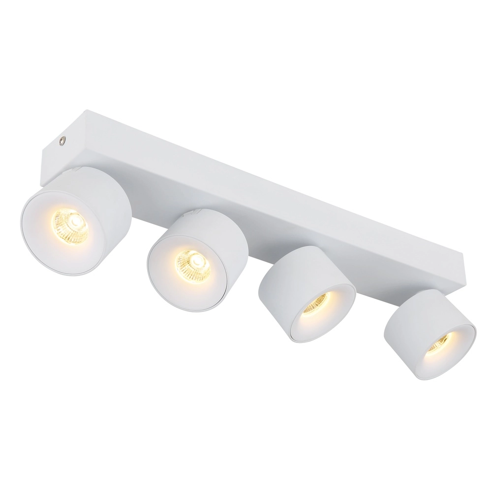 Lampe de plafond élégante Rae Blanc à 4 lumières