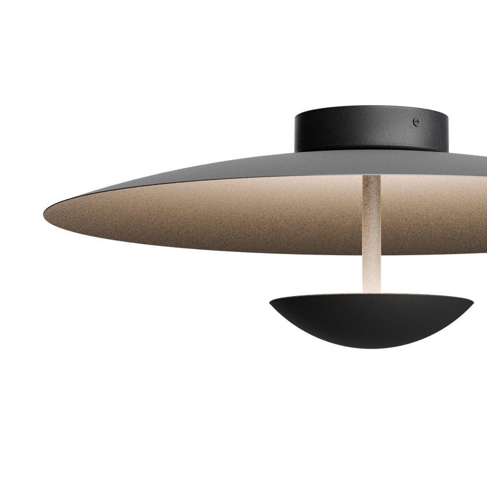 Lampe de plafond 16 cm Scala Ø 45cm noir Masterlight 8718121397412