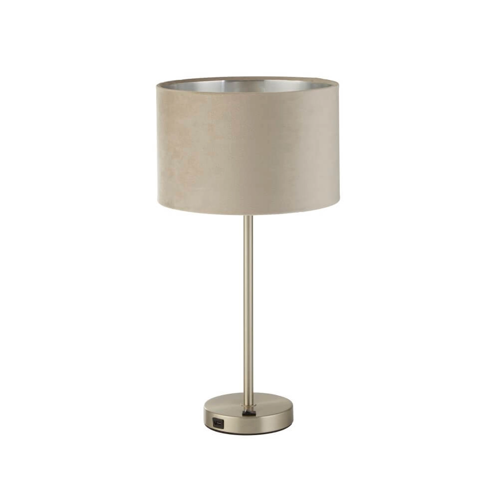 Jolie lampe de table Finn or avec de la crème