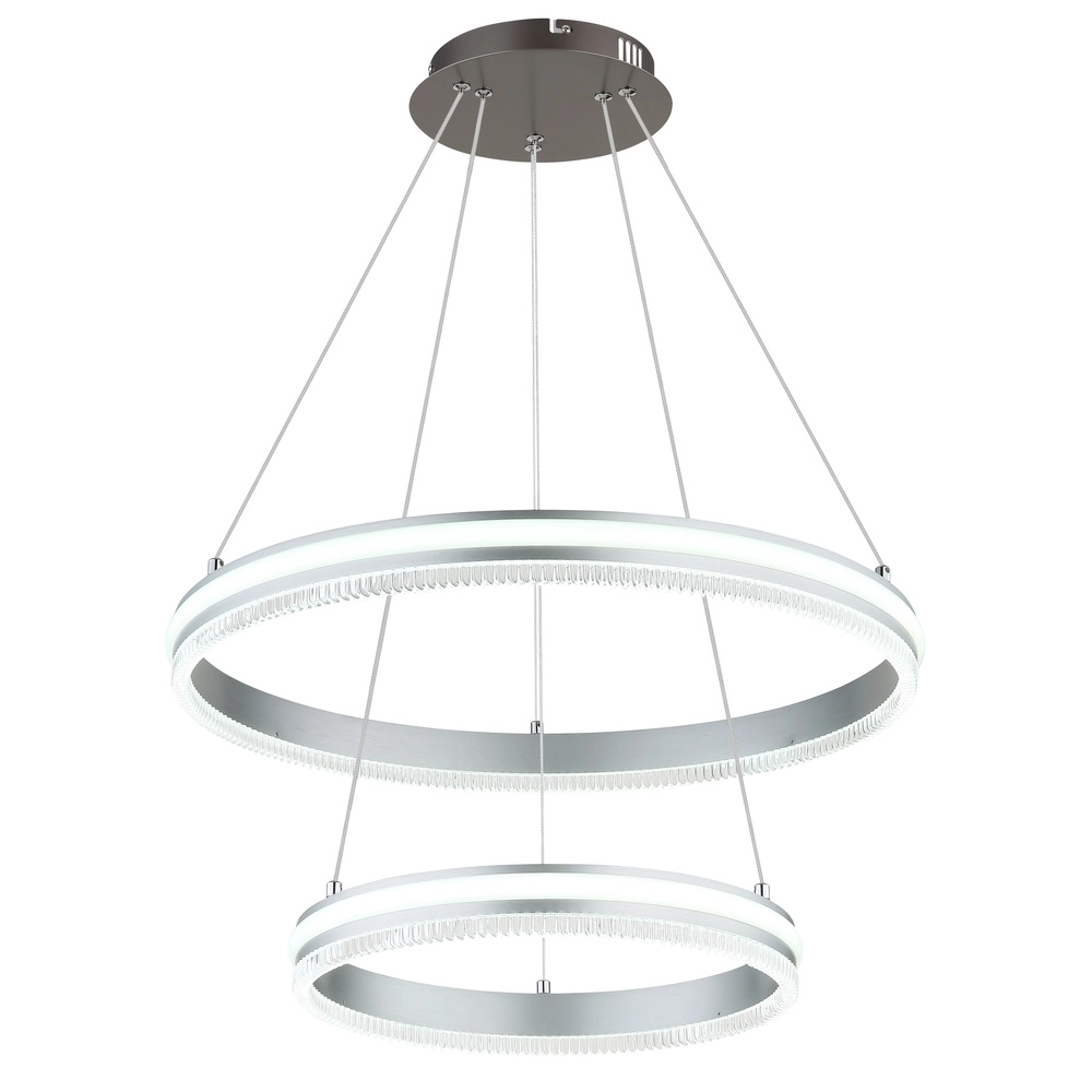 Lampe suspendue Francine Anneaux en métal à fusil 2 Globo 9007371583645