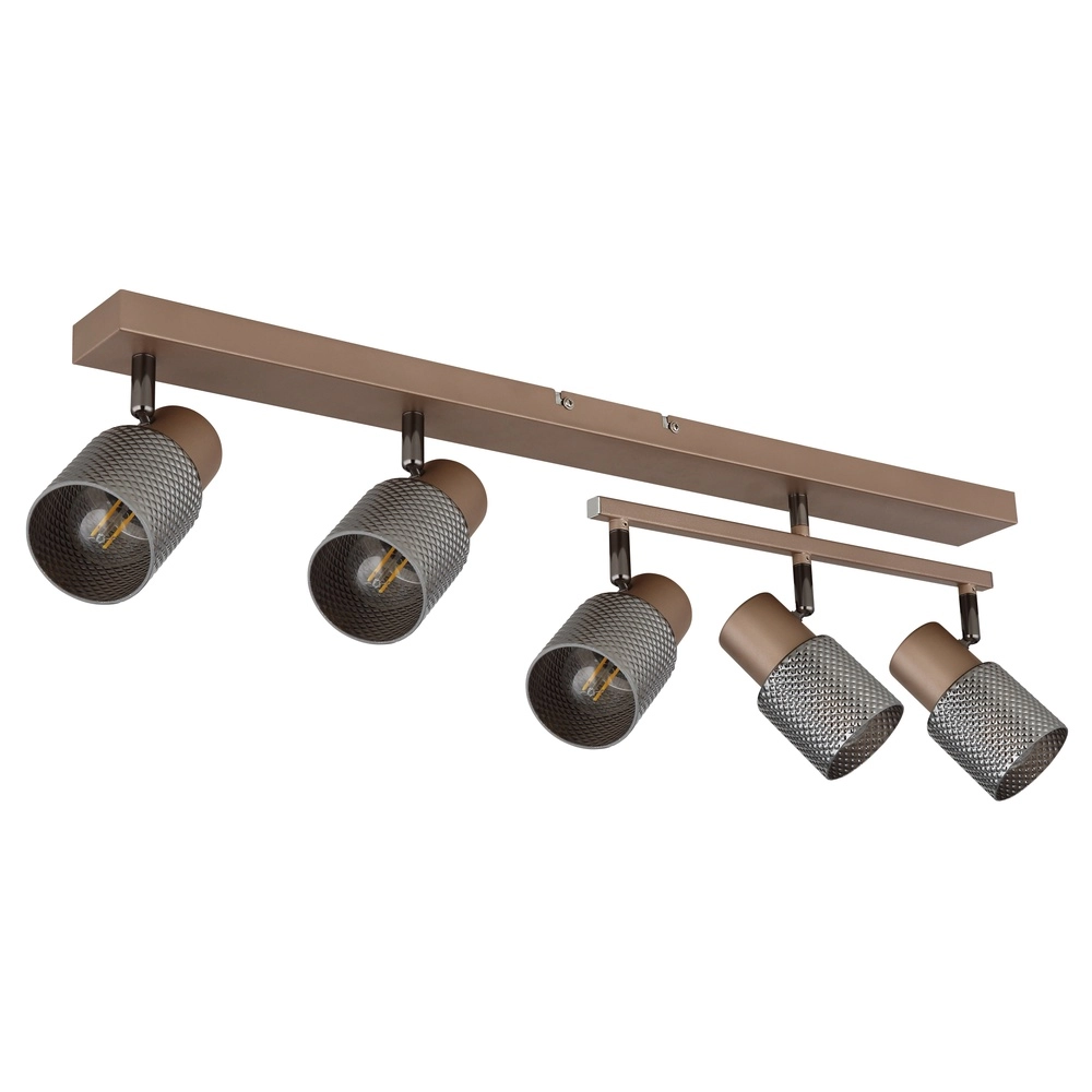 Lampe de plafond Satella 5-café brun clair Globo 9007371471577