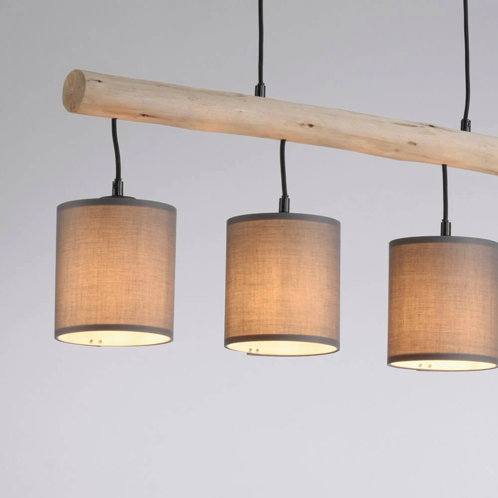 Lampe suspendue rurale Green Tribu taupe Just Light 4043689995171