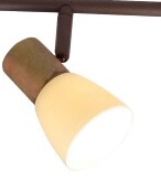 Spot de plafond classique Luca Brun cuivré à 4 lumières Brilliant 4004353036378