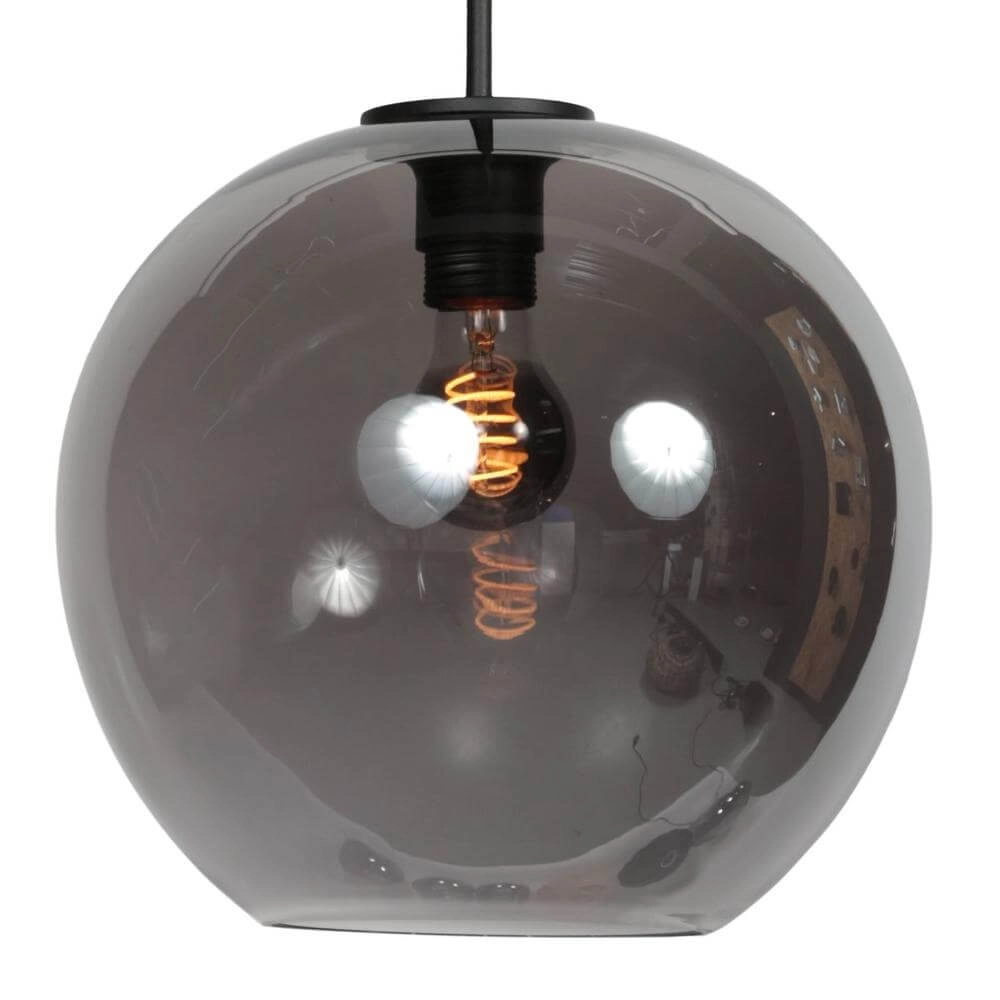 Suspension HaloSwap avec 1 boule de verre fumé Ø 30cm Steinhauer 8712746179750
