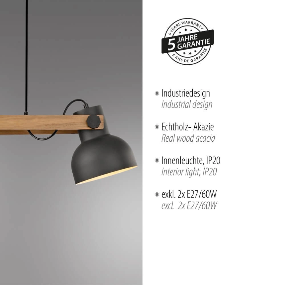 Lampe suspendue Cup 2.0 2 lumières Just Light 4043689000660