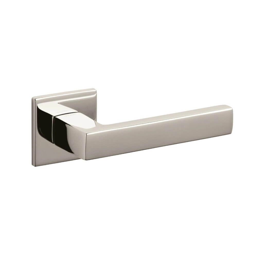 Poignée de porte design Planet Q nickel