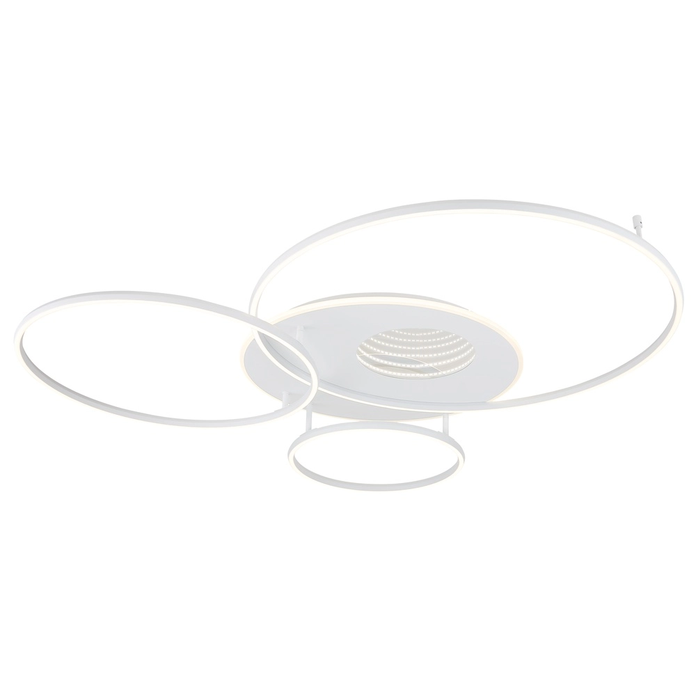 Lampe de plafond moderne Invertina blanc 126cm