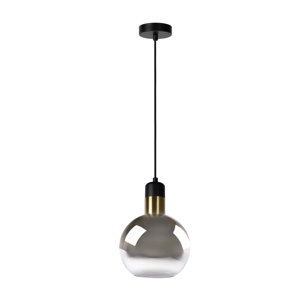 Lampe suspendue Julius Ø verre fumé de 20 cm