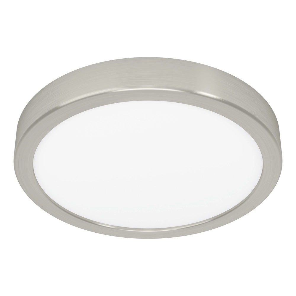 Lumière de plafond IP44 Fueva 6-Z rond - acier inoxydable - Ø 21,1 cm